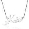 Picture of Personalized Engraved Necklace in 925 Sterling Silver - Customize With Any Name  | Custom Name Necklace 925 Sterling Silver
