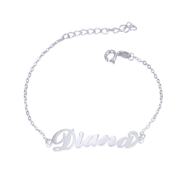 Picture of The Most Popular Custom Name Bracelet - Customize With Any Name or Birthstone | Custom Name Bracelet 925 Sterling Silver