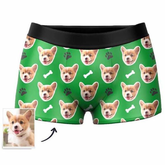 Picture of Custom Men's Pet Face Panties - Personalized Funny Photo Face Underwear for Men - Best Gift for Him