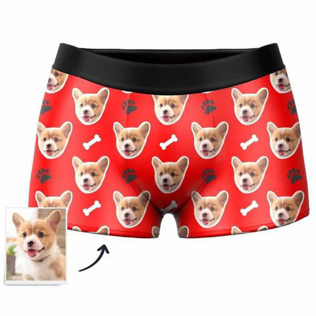 Picture of Custom Men's Pet Face Panties - Personalized Funny Photo Face Underwear for Men - Best Gift for Him