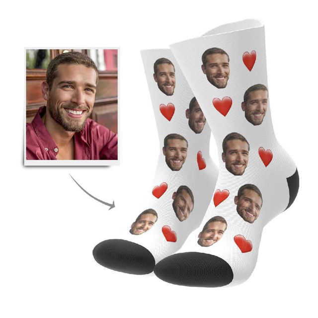 Picture of Custom Face Socks For Gift - Colorful - Personalized Funny Photo Face Socks for Men & Women - Best Gift for Family