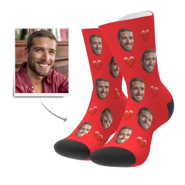 Picture of Custom Face Socks For Gift - Colorful - Personalized Funny Photo Face Socks for Men & Women - Best Gift for Family