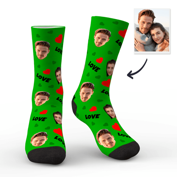 Picture of Custom Face Socks Personalized Photo Socks Gift For Family - Love - Personalized Funny Photo Face Socks for Men & Women - Best Gift for Family
