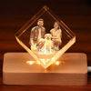 Picture of Custom Photo 3D Laser Crystal: Diamond | Personalized 3D Photo Laser Crystal | Unique Gift for Birthday Wedding Christmas etc.