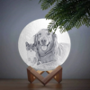 Picture of Magic 3D Personalized Photo Moon Lamp with Touch Control for Pets (10cm-20cm) | Customized Moon Lamp With Photo & Text | Best Gifts Idea for Pet Lover for Birthday, Thanksgiving, Christmas etc.