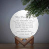 Picture of Personalized 3D Moon Lamp with Touch Control Touching Words (10cm-20cm) | Customized Moon Lamp With Photo & Text | Best Gifts Idea for  Birthday, Thanksgiving, Christmas etc.
