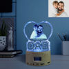Picture of Custom Crystal Photo For Dad: Bluetooth Music Box Light Base | Personalized Crystal Photo | Unique Gift for Birthday Father's Day Christmas etc.
