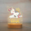 Picture of Custom Name Night Light for Kids | Personalized Cartoon Rainbow Unicorn Night Light with LED Lighting for Children | Personalized It With Your Kid's Name | Best Gifts Idea for Birthday, Thanksgiving, Christmas etc.