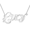 Picture of Personalized Name Necklace in 925 Sterling Silver - Customize With Any Name or Birthstone | Custom Your Name Necklace 925 Sterling Silver
