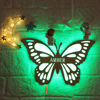 Picture of Personalized Night Light for Wall Decor | Custom Wooden Engraved Name Night Light | Butterfly | Best Gifts Idea for Birthday, Thanksgiving, Christmas etc.
