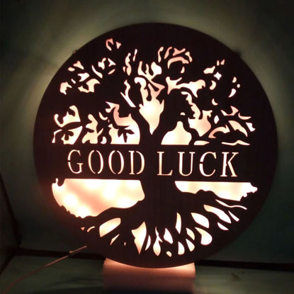 Picture of Personalized Night Light for Wall Decor | Custom Wooden Engraved Name Night Light | Tree of Life | Best Gifts Idea for Birthday, Thanksgiving, Christmas etc.