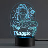 Picture of Custom Name Night Light With Colorful LED Lighting | Multicolor Happy Mermaid Night Light With Personalized Name | Best Gifts Idea for Birthday, Thanksgiving, Christmas etc.