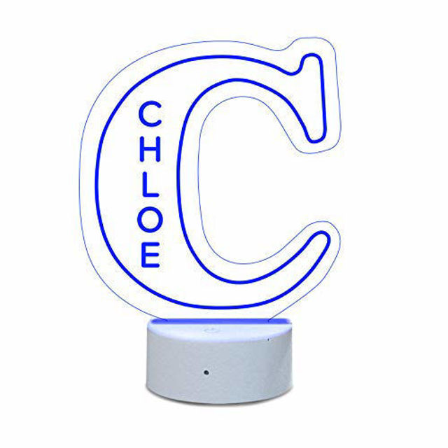 Picture of Custom Name Night Light With Colorful LED Lighting | Multicolor Letter Night Light With Personalized Name | Best Gifts Idea for Birthday, Thanksgiving, Christmas etc.