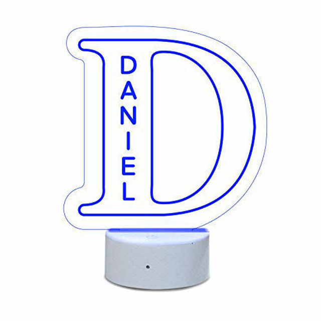 Picture of Custom Name Night Light With Colorful LED Lighting | Multicolor Letter Night Light With Personalized Name | Best Gifts Idea for Birthday, Thanksgiving, Christmas etc.