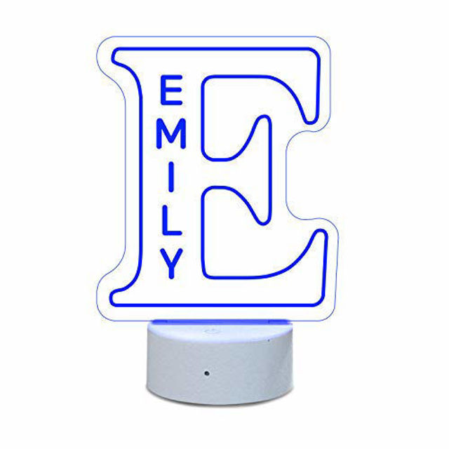 Picture of Custom Name Night Light With Colorful LED Lighting | Multicolor Letter Night Light With Personalized Name | Best Gifts Idea for Birthday, Thanksgiving, Christmas etc.