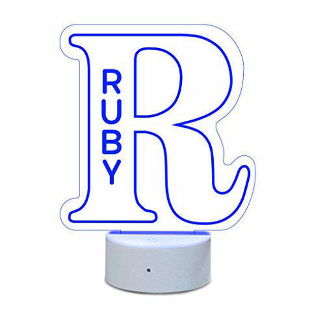 Picture of Custom Name Night Light With Colorful LED Lighting | Multicolor Letter Night Light With Personalized Name | Best Gifts Idea for Birthday, Thanksgiving, Christmas etc.