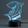 Picture of Custom Name Night Light With Colorful LED Lighting | Multicolor Shark Night Light With Personalized Name | Best Gifts Idea for Birthday, Thanksgiving, Christmas etc.