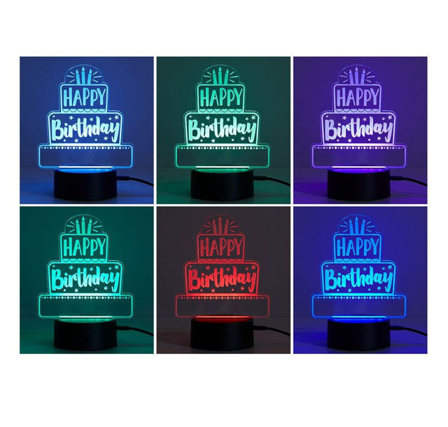 Picture of Custom Name Night Light With Colorful LED Lighting | Multicolor Soccer Ball Night Light With Personalized Name | Best Gifts Idea for Birthday, Thanksgiving, Christmas etc.