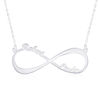 Picture of Infinity Name Necklace in 925 Sterling Silver  - Customize With Any Name or Birthstone | Custom Name Necklace 925 Sterling Silver