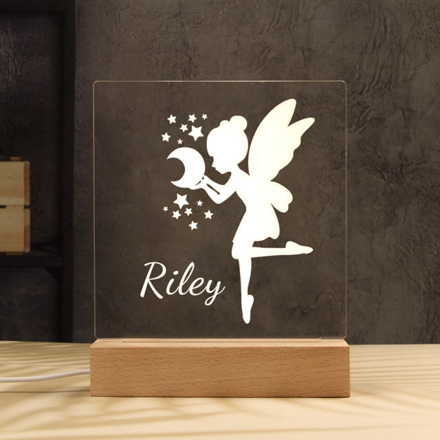 Picture of Wishing Elf Night Light | Personalized It With Your Kid's Name | Best Gifts Idea for Birthday, Thanksgiving, Christmas etc.