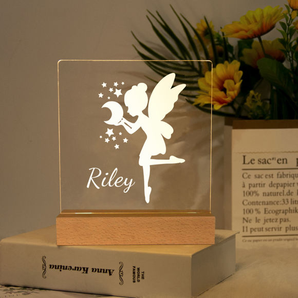 Picture of Wishing Elf Night Light | Personalized It With Your Kid's Name | Best Gifts Idea for Birthday, Thanksgiving, Christmas etc.