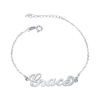 Picture of Personalized 925 Sterling Silver Name Bracelet - Customize With Any Name or Birthstone | Custom Name Bracelet 925 Sterling Silver