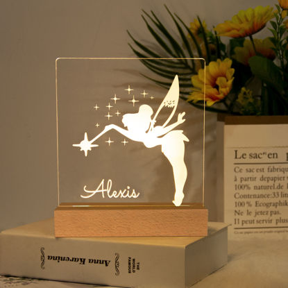 Picture of Fairy Night Light | Personalized It With Your Kid's Name | Best Gifts Idea for Birthday, Thanksgiving, Christmas etc.