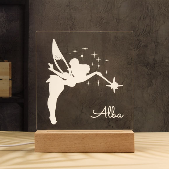 Picture of Fairy Night Light | Personalized It With Your Kid's Name | Best Gifts Idea for Birthday, Thanksgiving, Christmas etc.