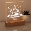 Picture of Little Explorer Mountain Night Light | Personalized It With Your Kid's Name | Best Gifts Idea for Birthday, Thanksgiving, Christmas etc.