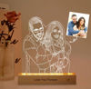 Picture of Custom Wooden Base 3D Night Lamp With Personalized Photo | Best Gifts Idea for Birthday, Thanksgiving, Christmas etc.