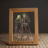 Picture of Custom Wooden Photo Frame LED Night Lamp | Personalize With Your Lovely Photo | Best Gifts Idea for Birthday, Thanksgiving, Christmas etc.