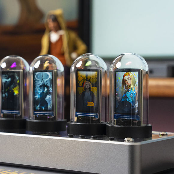 Picture of Marvel Colorful IPS Screen Nixie Tube Clock With Premium Gift Packaging | Desk Clock Best Home Decor | Best Gifts Idea for Birthday, Thanksgiving, Christmas etc.