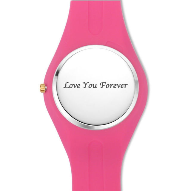 Picture of Women's Silicone Engraved Photo Watch - Customize With Any Photo