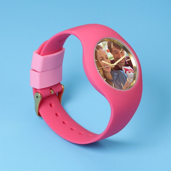 Picture of Women's Silicone Engraved Photo Watch - Customize With Any Photo