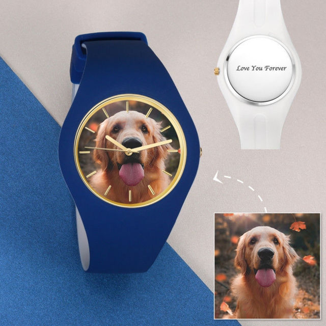 Picture of Women's Silicone Engraved Photo Watch - Customize With Any Photo