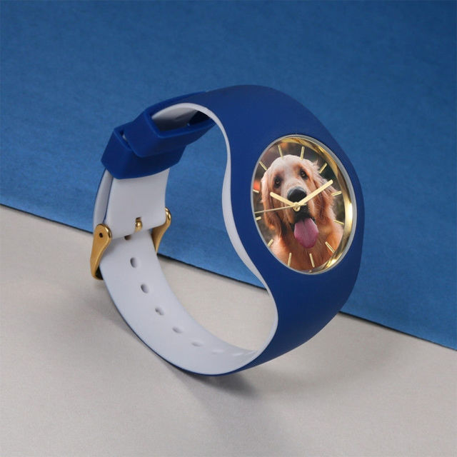 Picture of Women's Silicone Engraved Photo Watch - Customize With Any Photo