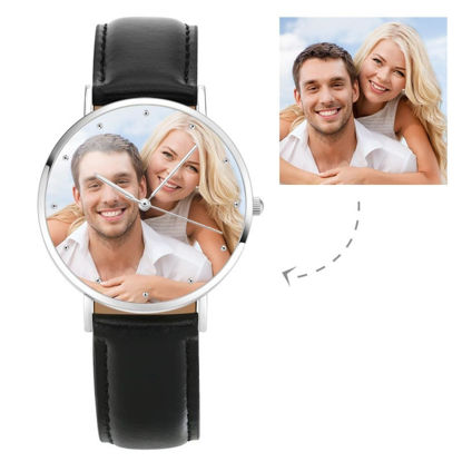 Picture of Custom Unisex Engraved Photo Watch - Customize With Any Photo
