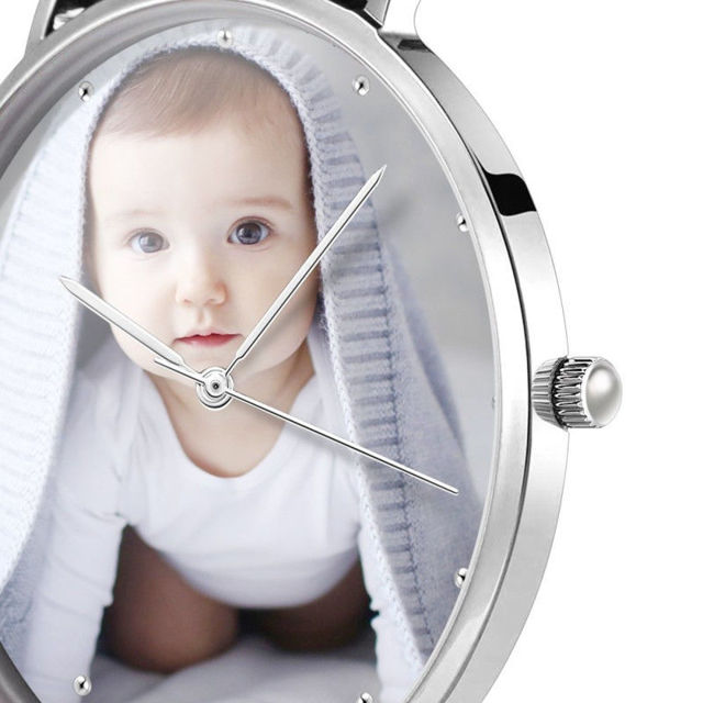 Picture of Custom Unisex Engraved Photo Watch - Customize With Any Photo