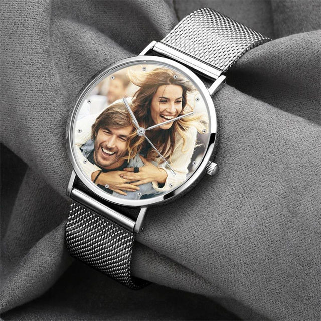 Picture of Custom Women's Engraved Alloy Bracelet Photo Watch - Customize With Any Photo