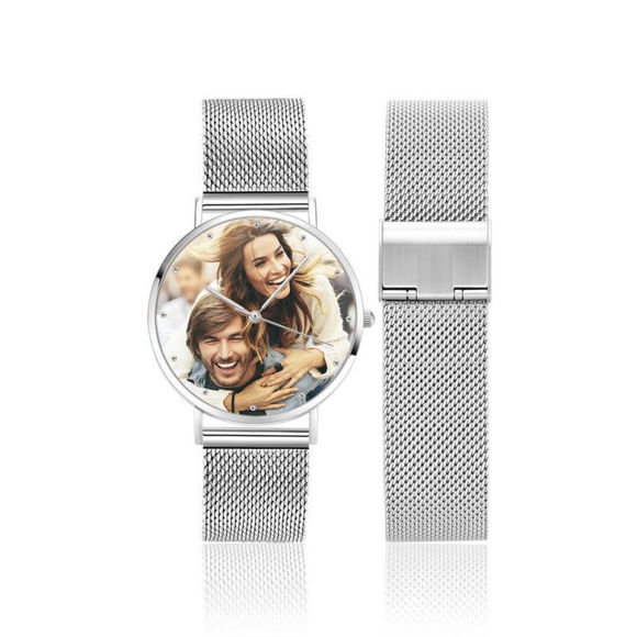 Picture of Custom Women's Engraved Alloy Bracelet Photo Watch - Customize With Any Photo