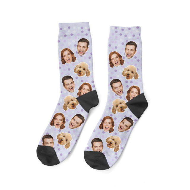 Picture of Custom Dog Socks With Dog and Owners Socks Funny Photo Socks - Personalized Funny Photo Face Socks for Men & Women - Best Gift for Family