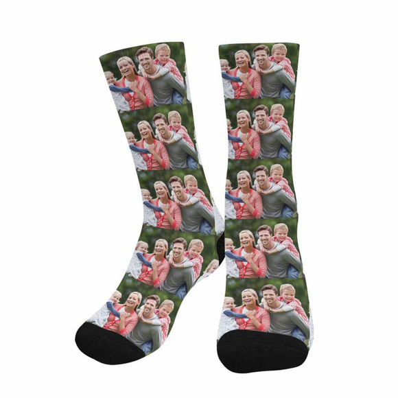Picture of Personalize Family Photo Sock Memory Gift - Personalized Funny Photo Face Socks for Men & Women - Best Gift for Family
