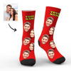 Picture of Custom Photo Socks Colorful - Personalized Funny Photo Face Socks for Men & Women - Best Gift for Family