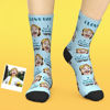 Picture of Custom Face Socks - I Love You Daddy - Personalized Funny Photo Face Socks for Men & Women - Best Gift for Family