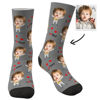 Picture of Custom Face Socks To The Dearest Daddy - Personalized Funny Photo Face Socks for Men & Women - Best Gift for Family