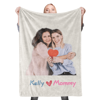 Picture of Custom Photo Blanket | Custom Photo Blanket | Personalized Name Love Mommy Blanket For Best Mom | Mother's Day Gifts | Best Gifts Idea for Birthday, Thanksgiving, Christmas etc.