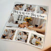 Picture of Personalized Warm Cozy Photo Blanket for Festival | Best Gifts Idea for Birthday, Thanksgiving, Christmas etc.