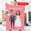 Picture of Personalized Photo Blankets | Custom Photo Blanket | Wedding Gifts | Valentine's Day Gifts | Best Gifts Idea for Birthday, Thanksgiving, Christmas etc.