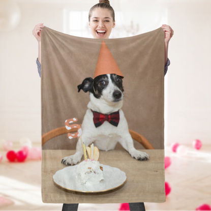 Picture of Pet Photo Blanket | Personalized Photo Blanket | Custom Picture Blanket | Pet Gifts | Best Gifts Idea for Birthday, Thanksgiving, Christmas etc.