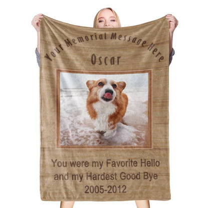 Picture of Custom Photo Blanket | Memorial Gifts | Best Gifts Idea for Birthday, Thanksgiving, Christmas etc.